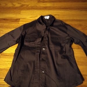 Esprit brown button up